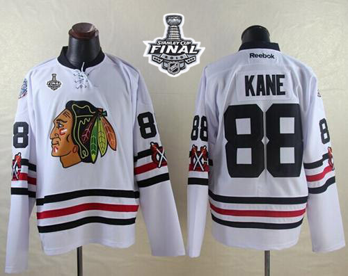 NHL Chicago Blackhawks #88 Patrick Kane White 2015 Winter Classic 2015 Stanley Cup Stitched Jerseys