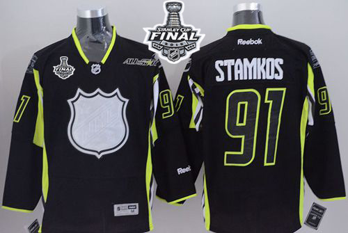 NHL Tampa Bay Lightning #91 Steven Stamkos Black 2015 All Star 2015 Stanley Cup Stitched Jerseys