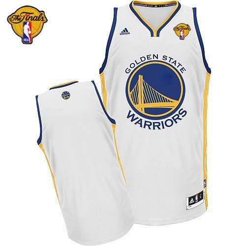 NBA Revolution 30 Golden State Warrlors Blank White The Finals Patch Stitched Jerseys