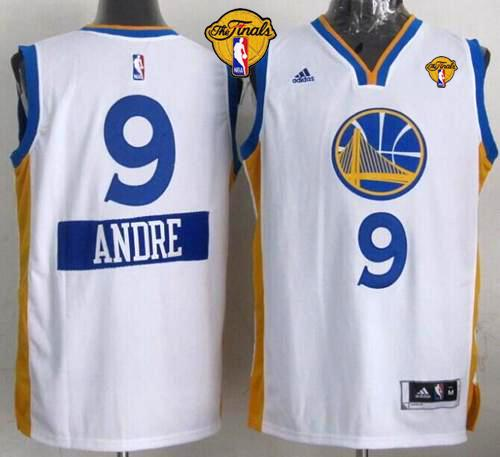 NBA Golden State Warrlors #9 Andre Iguodala White 2014-15 Christmas Day The Finals Patch Stitched Jerseys