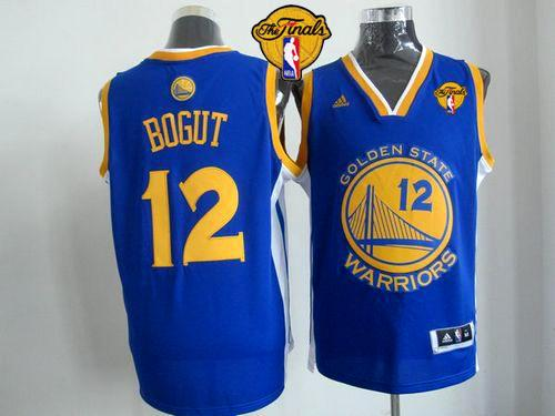 NBA Revolution 30 Golden State Warrlors #12 Andrew Bogut Blue The Finals Patch Stitched Jerseys