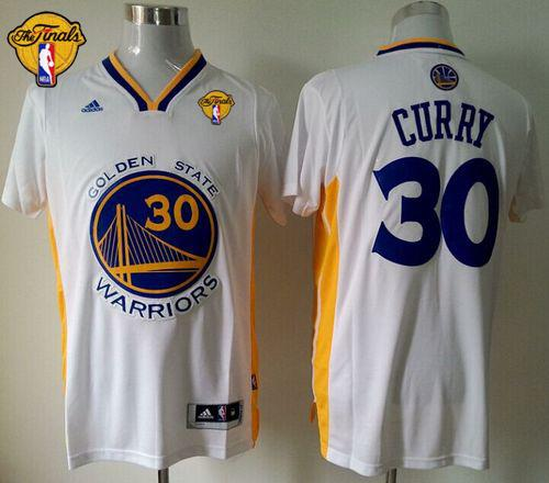 NBA Revolution 30 Golden State Warrlors #30 Stephen Curry White Alternate The Finals Patch Stitched Jerseys