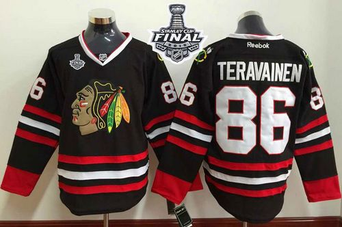 NHL Chicago Blackhawks #86 Teuvo Teravainen Black 2015 Stanley Cup Stitched Jerseys