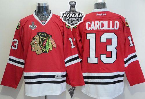 NHL Chicago Blackhawks #13 Daniel Carcillo Red 2015 Stanley Cup jerseys