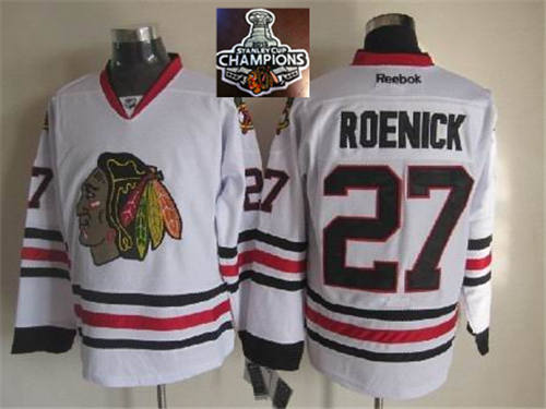 NHL Chicago Blackhawks #27 Jeremy Roenick White 2015 Stanley Cup Champions jerseys