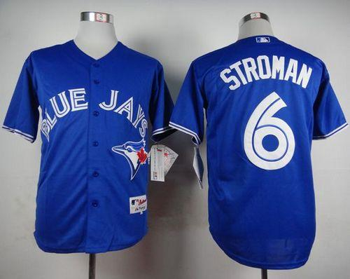 MLB Toronto Blue Jays #6 Marcus Stroman Blue Alternate Cool Base Stitched Baseball jerseys