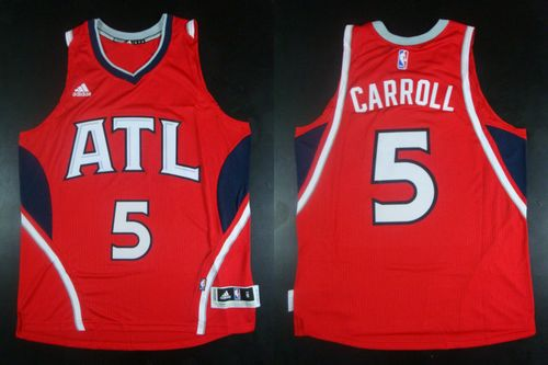NBA Revolution 30 Atlanta Hawks #5 DeMarre Carroll red Stitched Jerseys