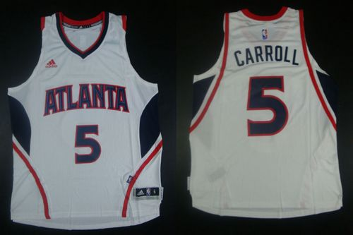 NBA Revolution 30 Atlanta Hawks #5 DeMarre Carroll White Stitched Jerseys
