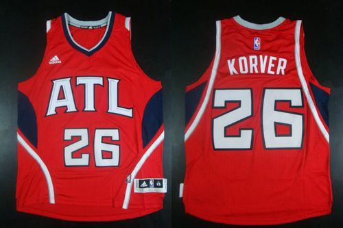 NBA Revolution 30 Atlanta Hawks #26 Kyle Korver red Stitched Jerseys