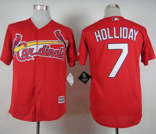 St. Louis Cardinals #7 Matt Holliday Red Cool Base Stitched Baseball Jersey