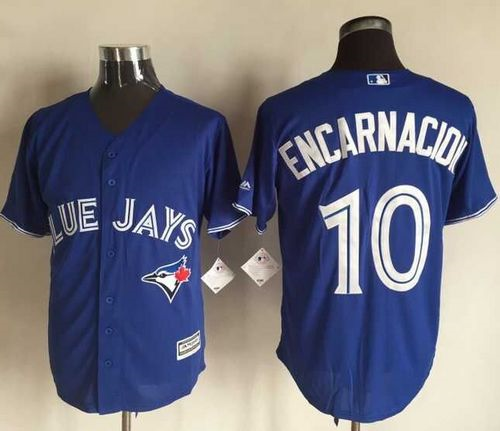 MLB Toronto Blue Jays #10 Edwin Encarnacion Blue New jerseys