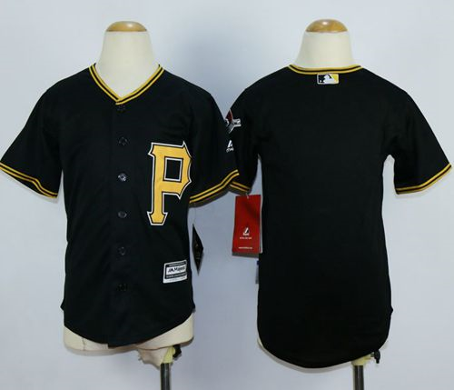 Youth MLB Pittsurgh Pirates Blank black jerseys