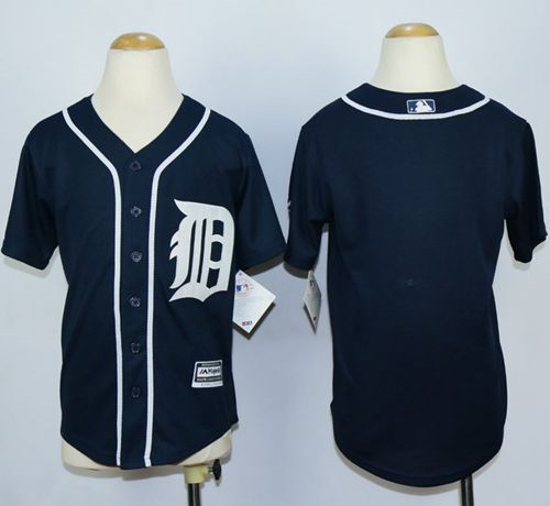 Youth MLB Detroit Tigers blank Navy Blue Jerseys