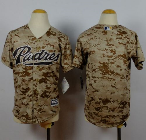 Youth MLB Pittsurgh Pirates Blank Camo Alternate 2 Stitched Jerseys