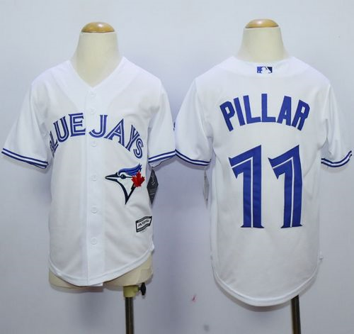 Youth Mlb Toronto Blue Jays #11 Kevin Pillar white jerseys