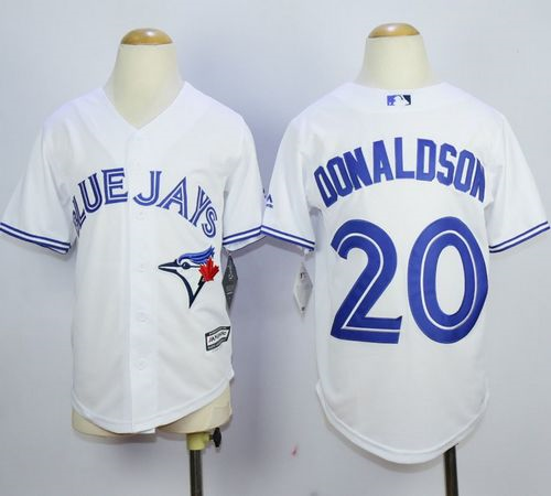 Youth Mlb Toronto Blue Jays #20 Josh Donaldson White jerseys