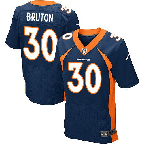 Nike Denver Broncos #30 David Bruton blue Jerseys(Elite)