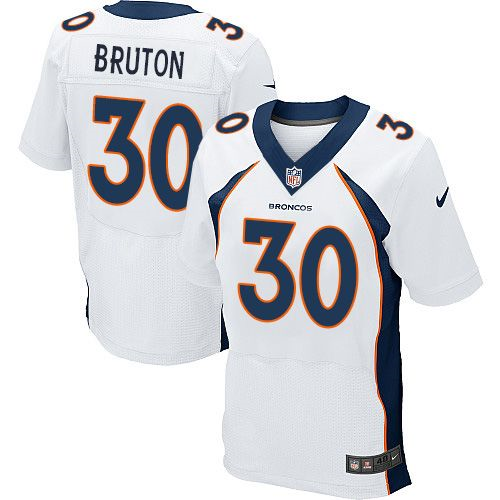 Nike Denver Broncos #30 David Bruton white Jerseys(Elite)