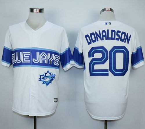 MLB Toronto Blue Jays #20 Josh Donaldson White Exclusive New Jerseys