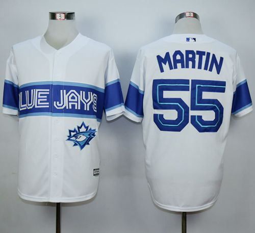 MLB Toronto Blue Jays #55 Russell Martin White Exclusive New Jerseys