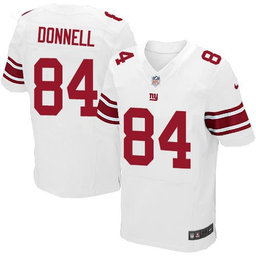 Nike New York Giants #84 Larry Donnell Royal white Jerseys(Elite)