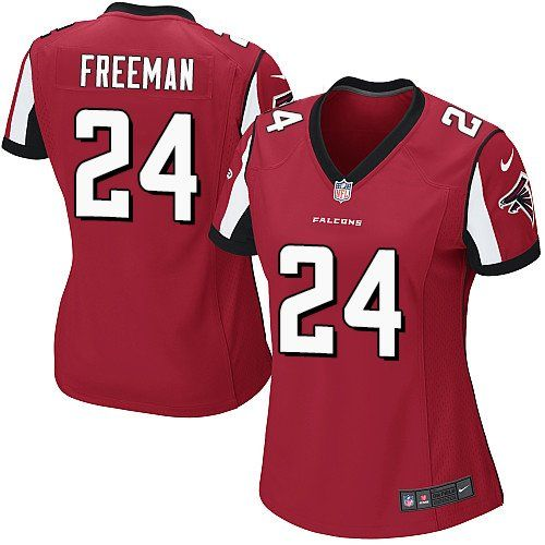 Women Nike Atlanta Falcons #24 Devonta Freeman red Jerseys