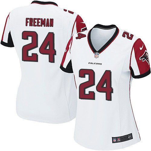 Women Nike Atlanta Falcons #24 Devonta Freeman white Jerseys