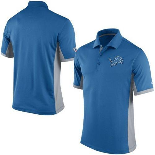 Nike NFL Detroit Lions Blue Team Issue Performance Polo