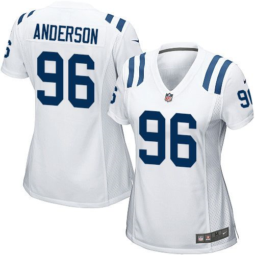 Women Nike Indianapolis Colts #96 Henry Anderson white Jerseys