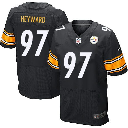 Nike Pittsburgh Steelers #97 Cameron Heyward Black New Jerseys(Elite)