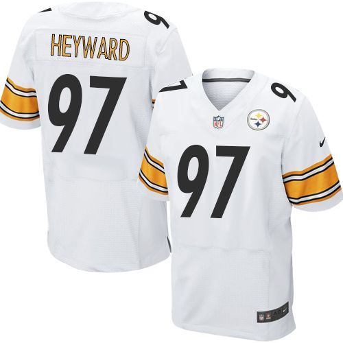 Nike Pittsburgh Steelers #97 Cameron Heyward white New Jerseys(Elite)