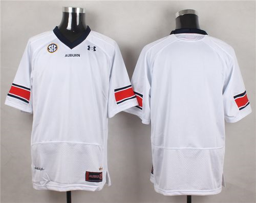 NCAA Auburn Tigers Blank white Stitched Jerseys