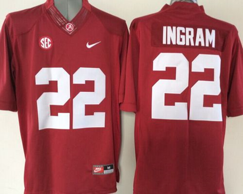 NCAA Alabama Crimson Tide #22 Mark Ingram Red Stitched Jerseys