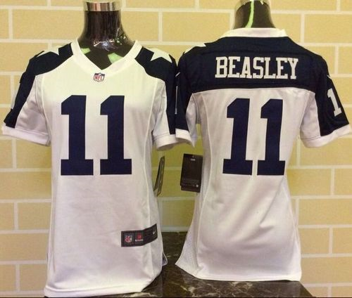 Women Nike dallas cowboys #11 beasley Thanksgiving white jerseys