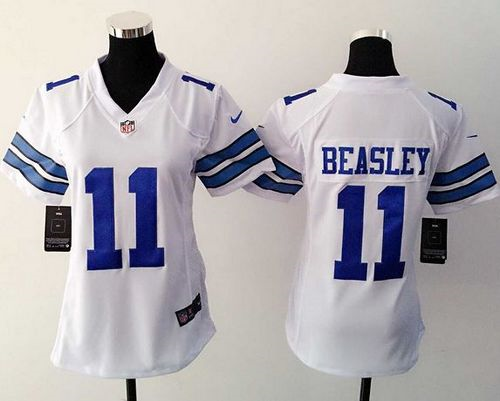 Women Nike dallas cowboys #11 beasley white jerseys