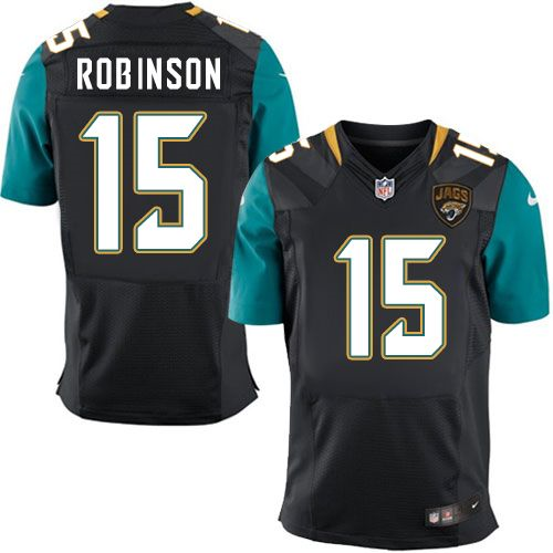 Nike Jacksonville Jaguars #15 Allen Robinson Black Jerseys(Elite)