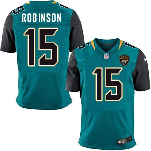 Nike Jacksonville Jaguars #15 Allen Robinson Green Jerseys(Elite)