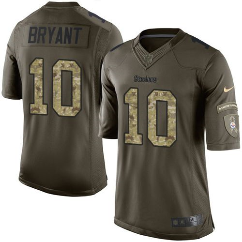 Nike Pittsburgh Steelers #10 Martavis Bryant Green Salute to Service Jerseys(Limited)