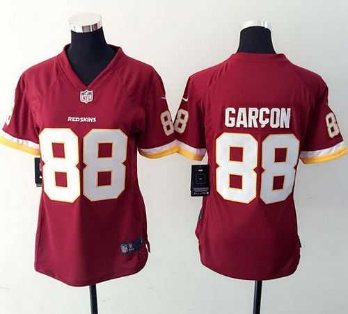 Women Nike Washington Redskins #88 Pierre Garcon Burgundy Red Jerseys