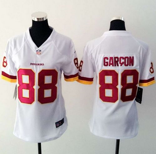 Women Nike Washington Redskins #88 Pierre Garcon Burgundy white Jerseys