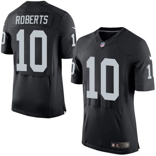 Nike Oakland Raiders #10 Seth Roberts Black Jerseys(Elite)