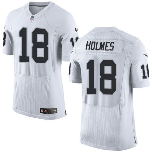 Nike Oakland Raiders #18 Andre Holmes white Jerseys(Elite)