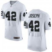 Nike Oakland Raiders #42 Karl Joseph White Mens Stitched NFL Elite Jersey