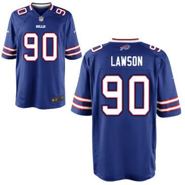 Men's Nike Buffalo Bills #90 Shaq Lawson Royal Blue Stitched Elite Jersey