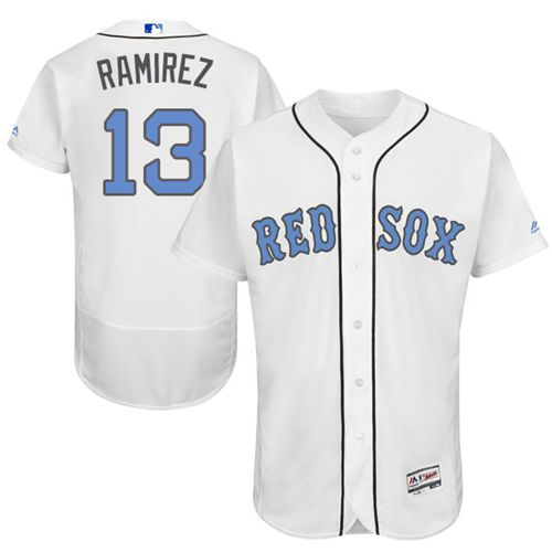 Boston Red Sox #13 Hanley Ramirez White Flexbase Authentic Collection 2016 Father's Day Stitched Baseball Jersey