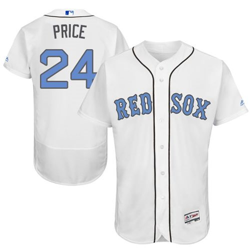 Boston Red Sox #24 David Price White Flexbase Authentic Collection 2016 Father's Day Stitched Baseball Jersey