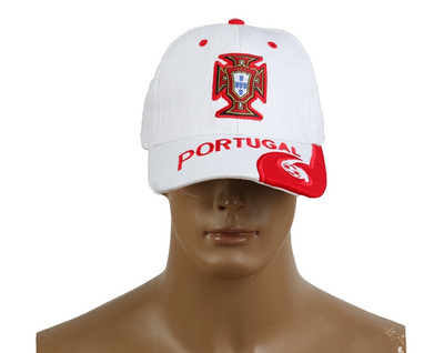 2014 Brazil World Cup Soccer Portugal White Snapback Hat
