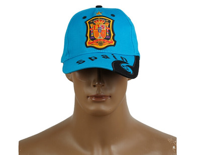 2014 Brazil World Cup Soccer Spain Light Blue Snapback Hat
