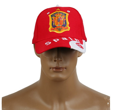 2014 Brazil World Cup Soccer Spain Red Snapback Hat