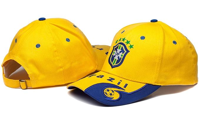 Brazil Yellow Soccer Hat